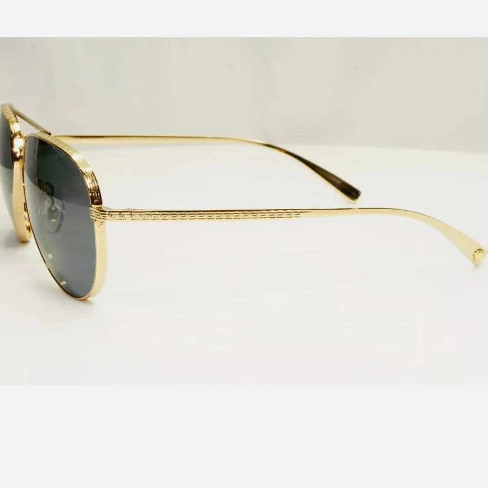 Versace Pilot Metal 59mm Sunglasses New Italy